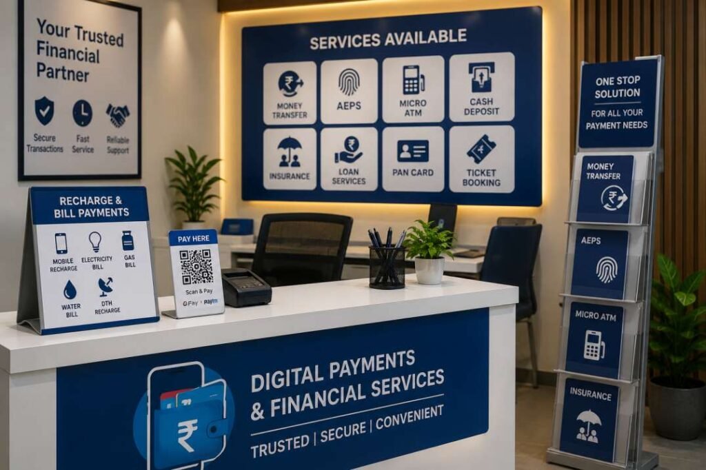 digital payment and financial services franchise business